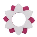 Ahrens - 721 - Filz Deko Blume weiß/pink