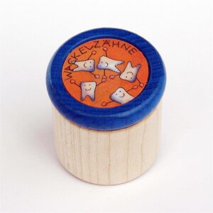 rundum - 00091 - Milchzahndose Zahn mit Wackelbild (blau)