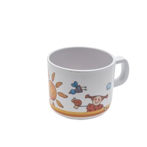 rundum - 00119 - MelaminTasse Flo + Fine (gelb) - bald...