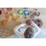 GRAPAT - 20-216 - Regenbogen Holzringe - Nest 24 Ringe (Nest Rings)