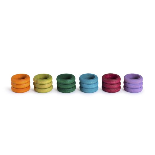 GRAPAT - 16-156 - 18 Ringe (6 Komplement&auml;rfarben) 18 Rings (6 Complementary colours)