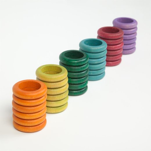 GRAPAT - 16-157 - 36 Ringe (6 Komplement&auml;rfarben) 36 Rings (6 Complementary colours)