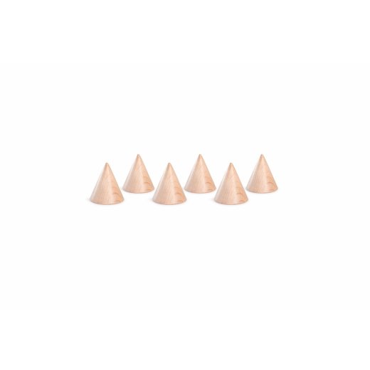 GRAPAT - 16-149 - 6 Kegel - Naturholz (6 Cones)
