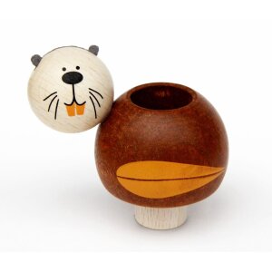 rundum - 00239 - Kerzenhalter Biber