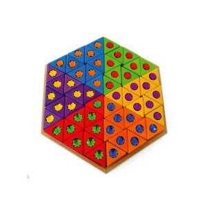 Bauspiel - 0186 - Bunte große Dreiecke mit...