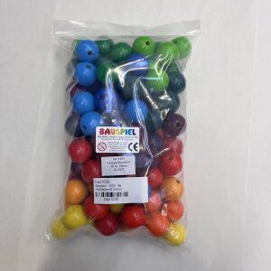 Bauspiel - 1030 - 96 große Holzperlen - 30 mm