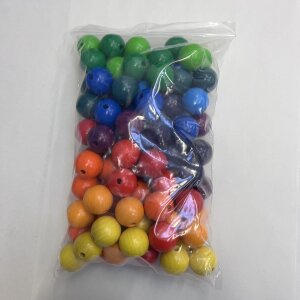 Bauspiel - 1030 - 96 große Holzperlen - 30 mm