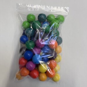 Bauspiel - 1042 - 60 mittelgroße Holzperlen - 20 mm