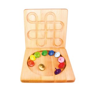 Bauspiel - 1051 - NEU - Kreiselbrett + 10 Kreisel