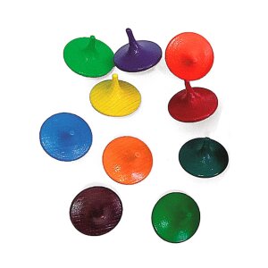 Bauspiel - 3050 - Holzkreisel bunt 10 Teile