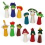 Bauspiel - 50083 - 12 Filz - Blumenkinder Jahreszeiten aus reiner Schafwolle