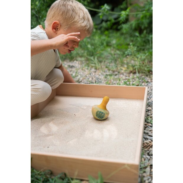 GRAPAT - 25-274 - 1 Vogel Kreisel gelb - Flowing yellow bird