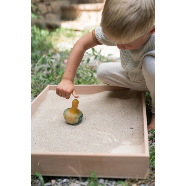 GRAPAT - 25-274 - 1 Vogel Kreisel gelb - Flowing yellow bird