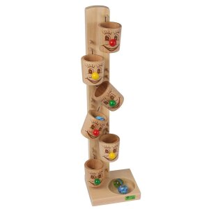 Beck Holzspielzeug - 20022 - Kullerbecher natur mit...