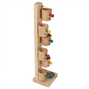 Beck Holzspielzeug - 20022 - Kullerbecher natur mit...