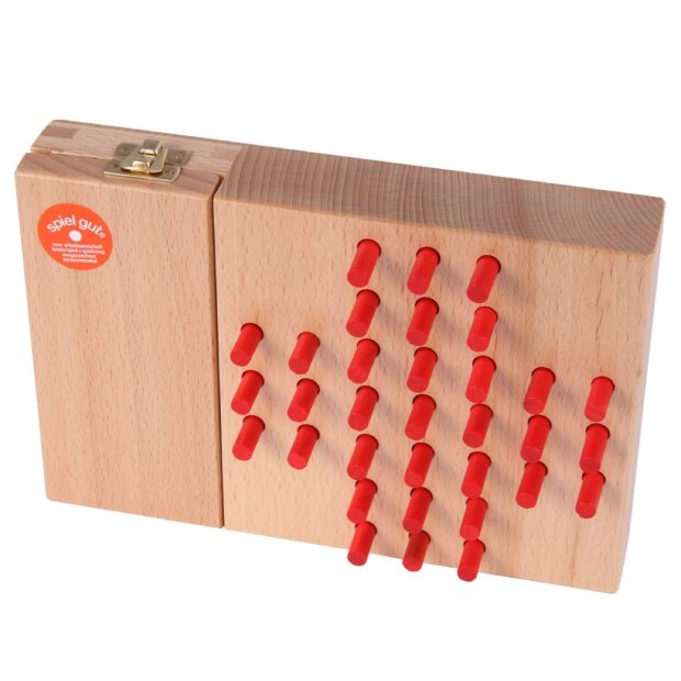 Beck Holzspielzeug - 50002 - Geduldspiel Solitaire / Solitär