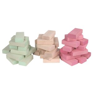 Beck Holzspielzeug - 60035 - Fröbelbausteine pastell...
