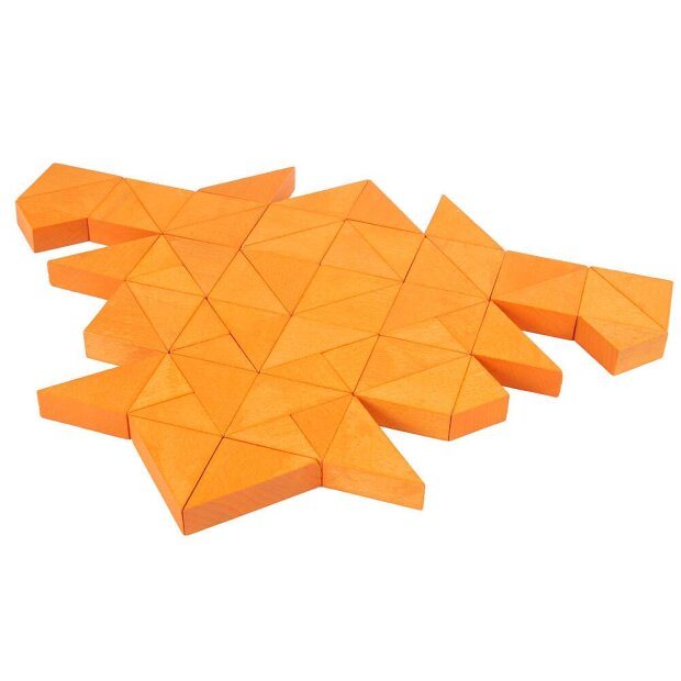 Beck Holzspielzeug - 60046 - Trioko Dreiecke orange