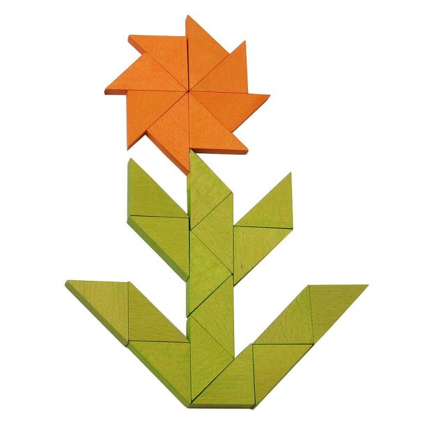 Beck Holzspielzeug - 60046 - Trioko Dreiecke orange