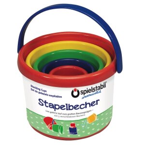 Spielstabil - 3502 - Stapelbecher-Set 5-teilig