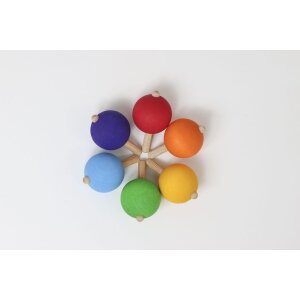 Grimms - 44100 - Regenbogen Kreisel - 6 Stück