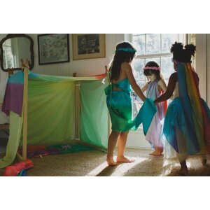 Sarah’s Silks Baumwollspieltuch Regenbogen Tuch -...