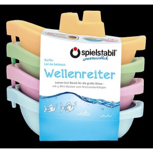 Spielstabil - 3729 - Wellenreiter 4-teilig pastell
