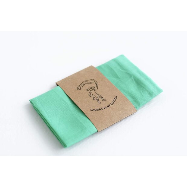 Laura`s Play Cotton - 76439 - Spieltuch Grün - 50 x 50 cm