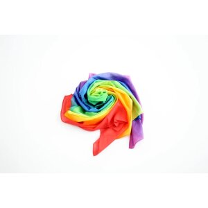 Laura`s Play Cotton - Spieltuch Regenbogen - 120 x 120 cm