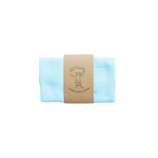 Laura`s Play Cotton - 69208 - Spieltuch Hellblau - 50 x 50 cm