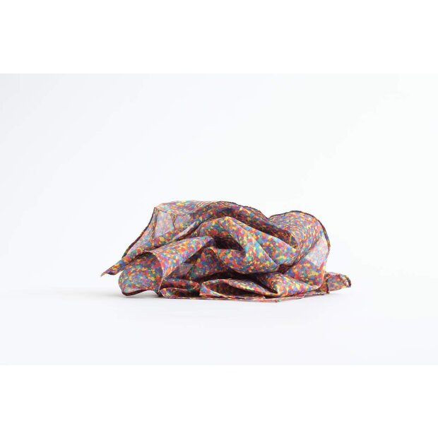 Laura`s Play Cotton - 64892 - Spieltuch Konfetti Rainbow - 50 x 50 cm