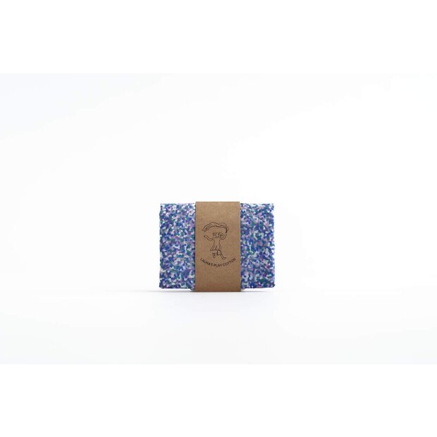 Laura`s Play Cotton - 32911 - Spieltuch Konfetti Cool - 90 x 90 cm