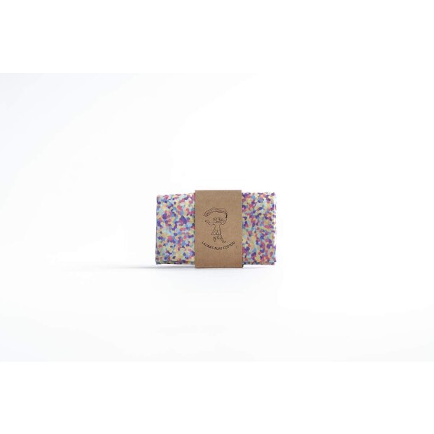 Laura`s Play Cotton - 79834 - Spieltuch Konfetti Pastel - 50 x 50 cm