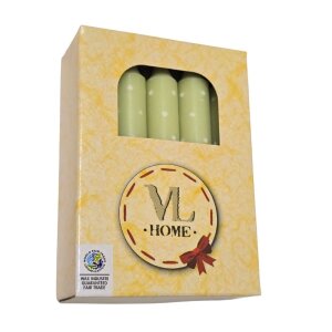 VL Home - 00255 - Kerzen Punkte apfelgrün/weiß...