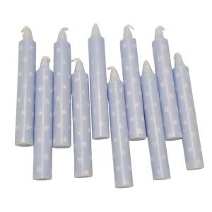 VL Home - 2200258 - Kerzen Sterne blau/weiß - 10...