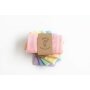 Laura’s Play Cotton - 69187 - Spieltücher SET 6x Regenbogen Pastell 50 x 50