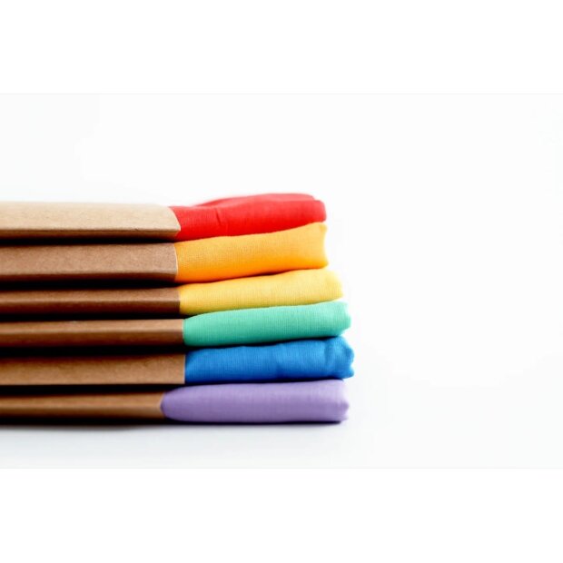 Laura’s Play Cotton - 88102 - Spieltücher SET 6x Regenbogen 90 x 90