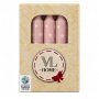 VL Home - 2200259 - Kerzen Sterne rosa/weiß - 10 Stück