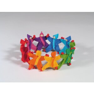 Kraul - 1330 - Mitfahrpüppchen in Regenbogenfarben...