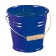Gl&uuml;cksk&auml;fer - 535056 - Metalleimer mit Holzgriff,blau