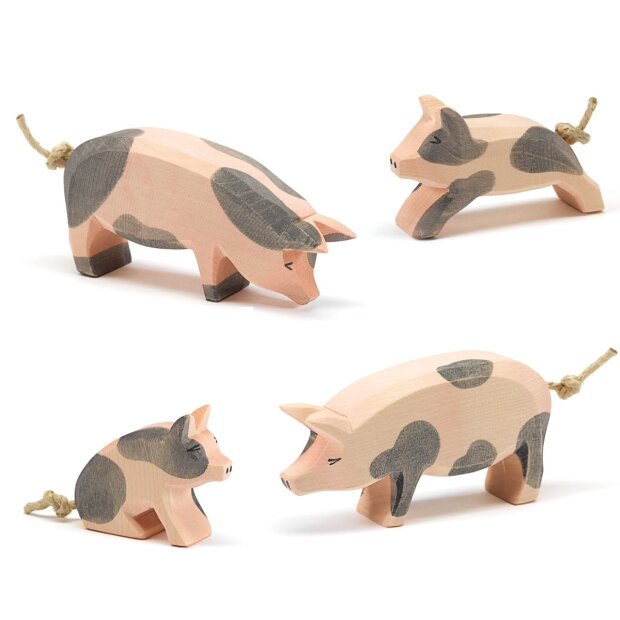 Ostheimer - 1095 - Schweinegruppe gefleckt 4-tlg.