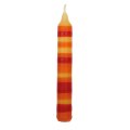 Ahrens - 103909 - Kerze bunte Streifen orange/gelb