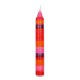 Ahrens - 103962 - Kerze bunte Streifen rot/lila